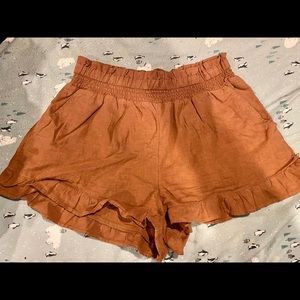 Aerie Ruffle Bottom Shorts